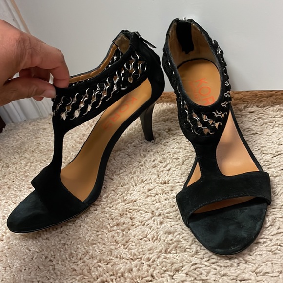 Michael Kors Black Suede Sandal - Picture 5 of 5